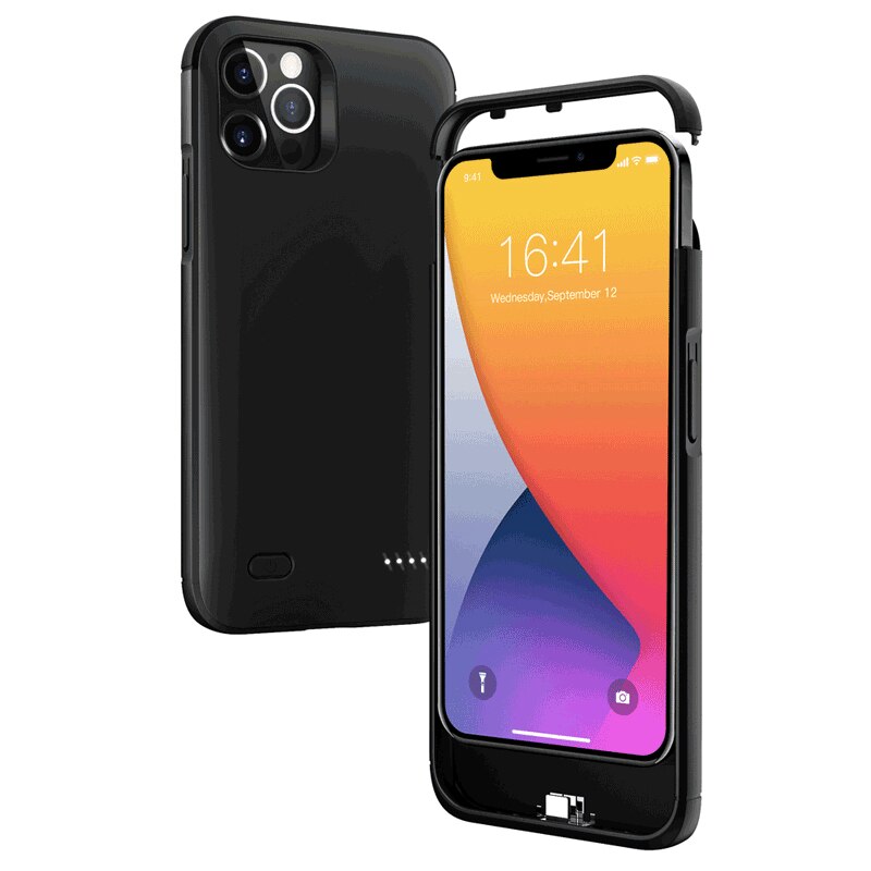 Power Case For iPhone 12 Pro Max Battery Case Power Bank Charging Cover For iPhone 12 Mini Slim Battery Charger Case