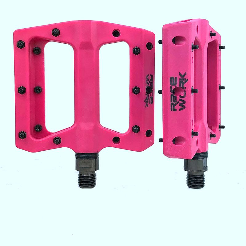 Racercourse kortfattet sammensat flad mtb mountainbike pedaler nylon fiber store fodcykel bærende pedales bicicleta mtb