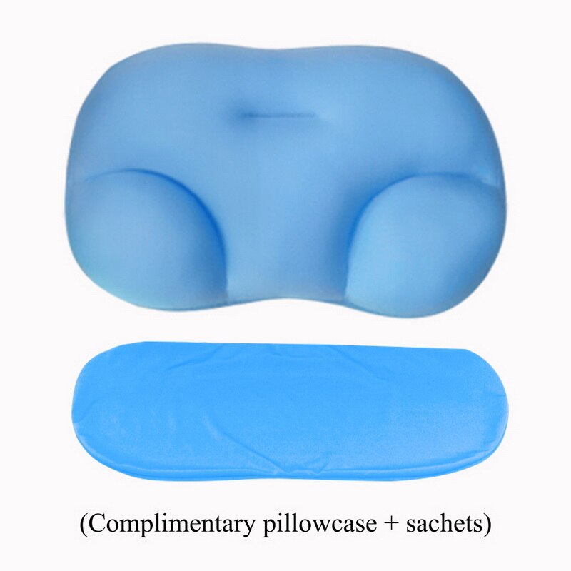 All-round Sleep Pillow Cloud Pillow Neck Support Pillow Butterfly Shaped Ergonomic Pillow Foam Soft Orthopedic Neck Pillow: B-with pillowcase 6