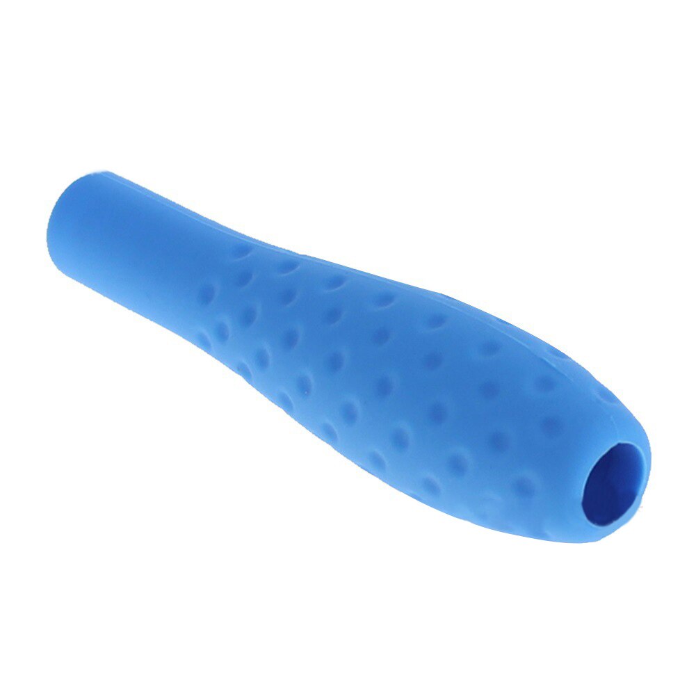 Siliconen Lichaam Esthetische Silicone Anti-Slip Stylus Pen Grip Sleeve Beschermhoes Cover Voor Potlood Voor Apple Potlood: Blauw