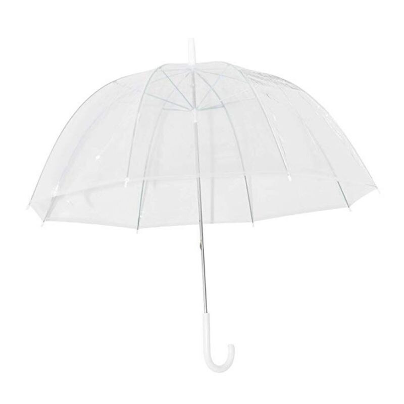 Paraguas transparente con forma de cúpula de burbuja para exteriores, sombrilla a prueba de viento, decoración de deshierbe de princesa, G5GB