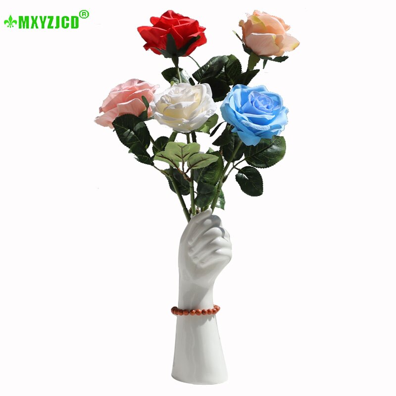 Amerikaanse stijl keramische vuistvaas handgemaakte sculptuur bloempot bureaublad bloempot decoratie hydrocultuur basis