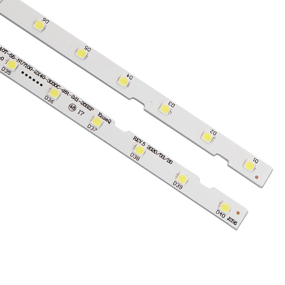 2 stück/lot led-hintergrundbeleuchtungsstreifen für samsung 55 nu 7100 ue55 nu 7300 ue55 nu 7100 ue55 nu 7105 aot _55_ nu 7300_ nu 7100 bn96-45913a bn61-15485a
