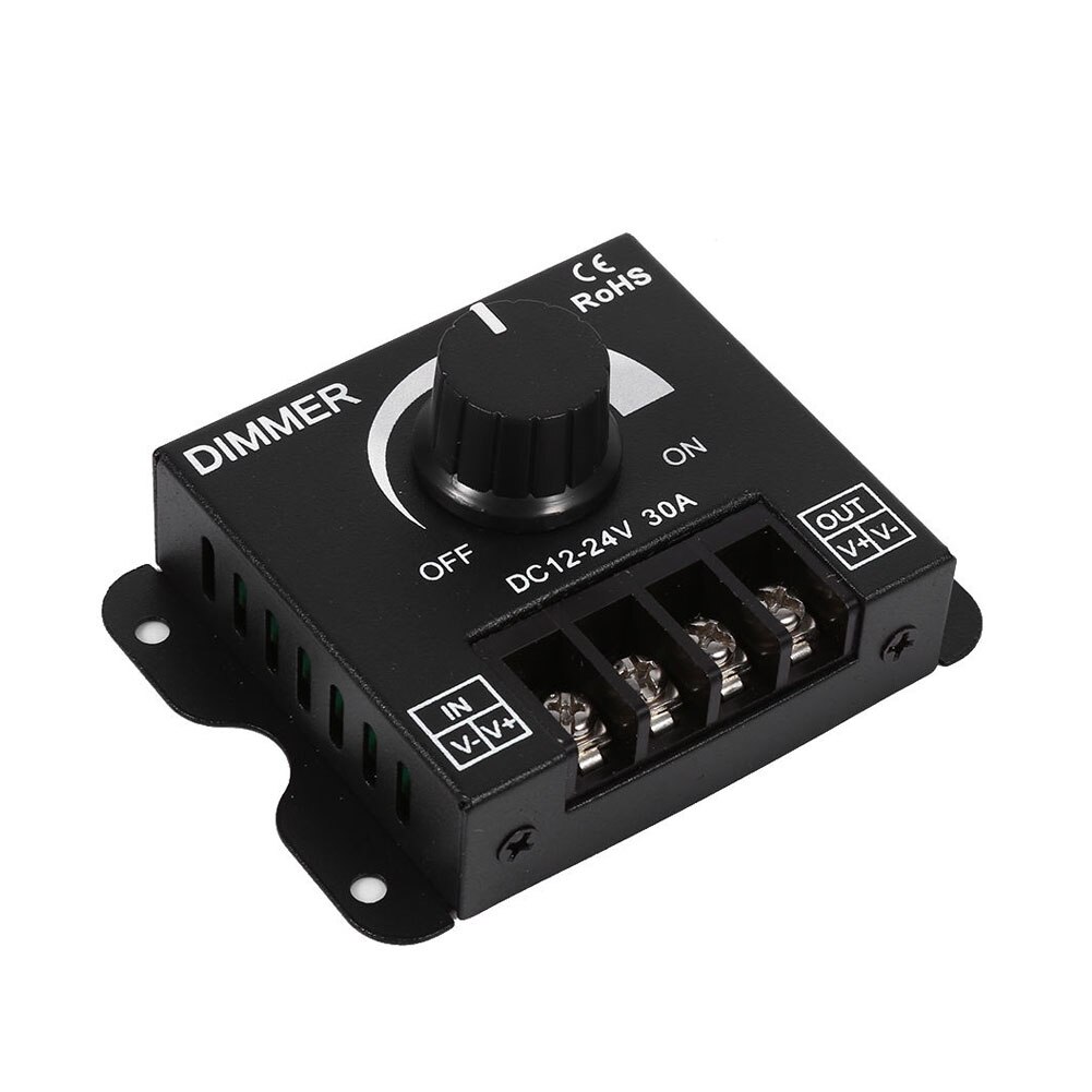 12V-12V 30A Metal LED Switch Dimmer Controller Manual Operation for Strip Light HYD88