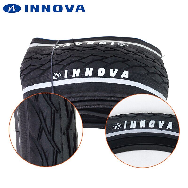 INNOVA 16 Inch 37-349 16x1 3/8 Folding Tires For Brompton Folding Bicycle City Commuter Bicycle With Reflective Strip