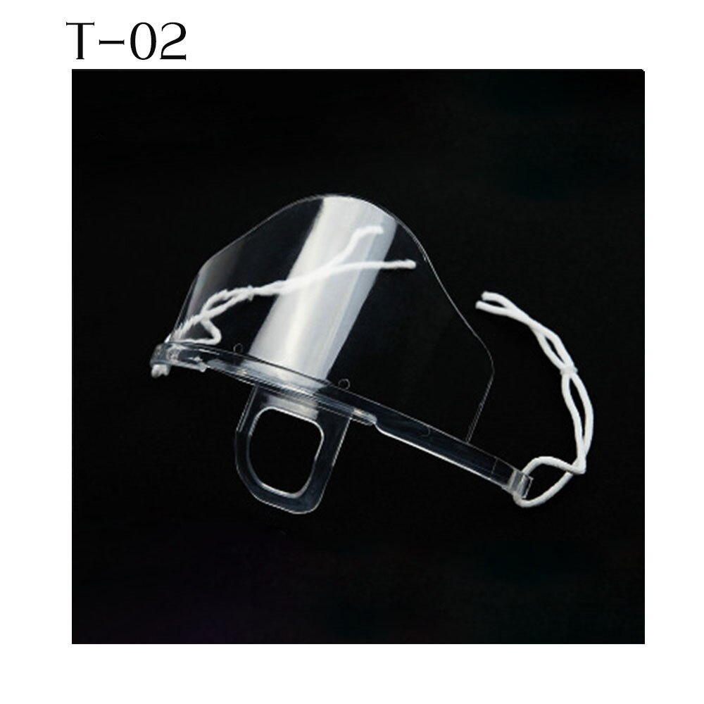 5PCS Küche Sanitär Werkzeug Transparente Masken Anti Nebel Catering Lebensmittel Hotel Kunststoff Küche Restaurant Masken Schutz Schild: T02(1PCS)