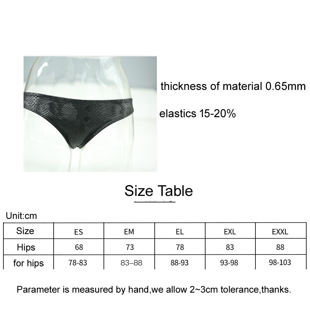 Slip gothique en Faux cuir PU élastique imprimé serpent, String G Tangas, Lingerie Sexy, sous-vêtements pour femmes