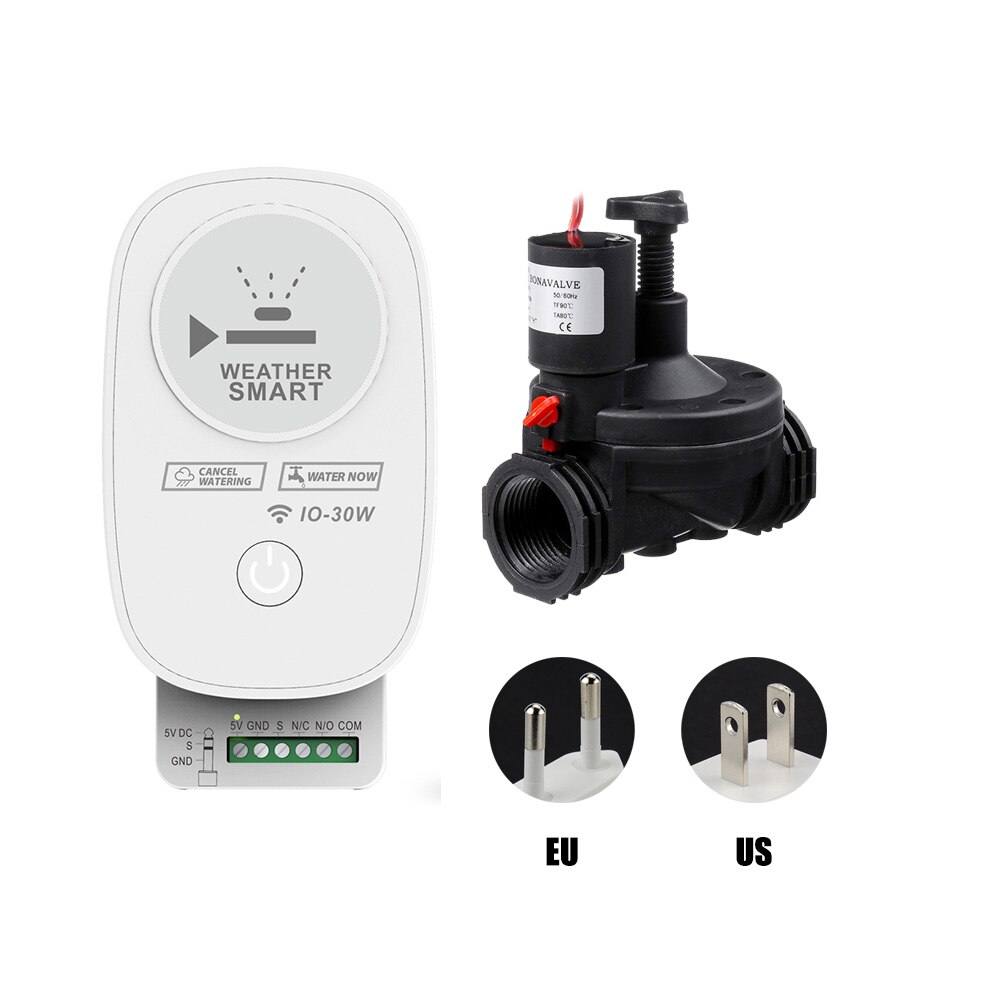 APP Control Electric Solenoid Garden Yard Lawn Sprinkler Timer Watering System WIFI Smart Irrigation Outdoor Easy Use ABS