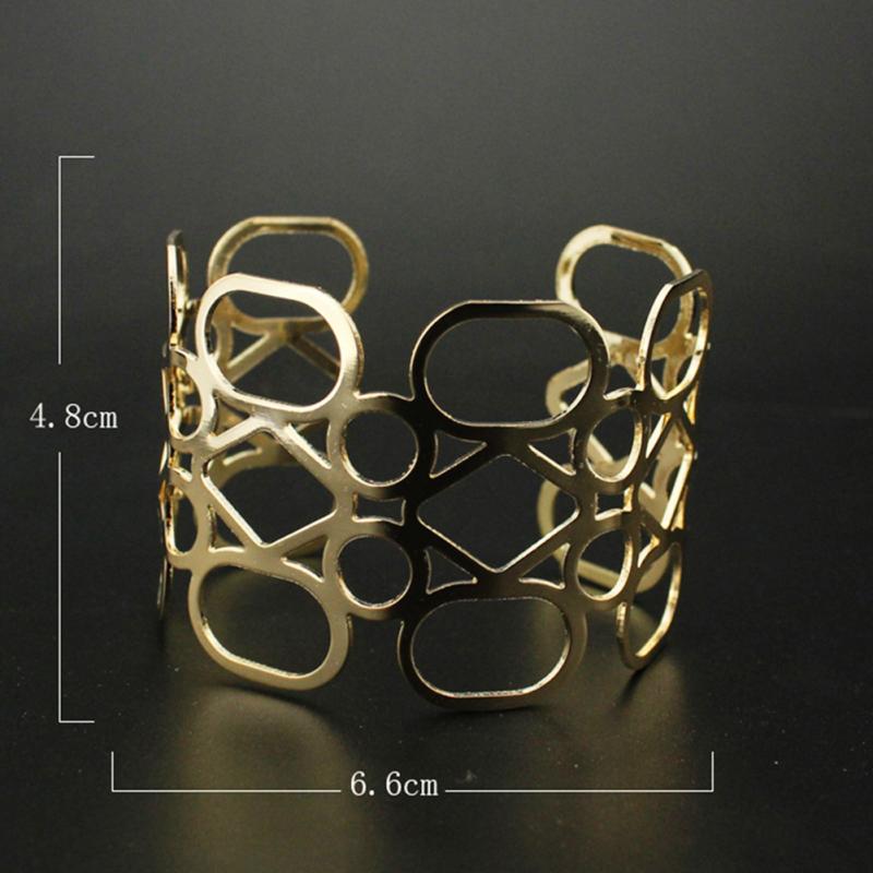 Vrouwen Mode-sieraden Punk Metal Opening Armbanden 0ut Manchet Bangle Armbanden Voor Vrouwen Meisjes