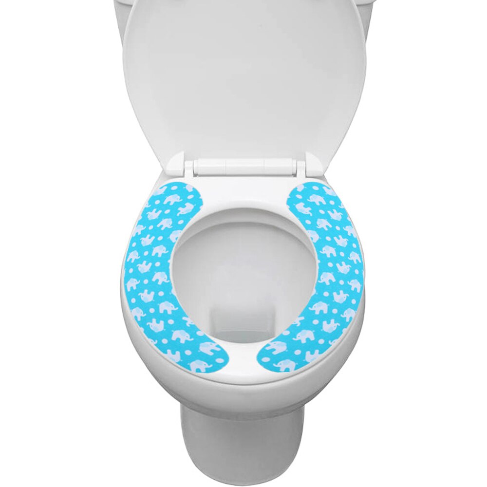 1 par ikke-vævet toiletmåtte pudestoffer, der kan genanvendes vaskbar nærmestool toilet sædeovertræk blød pude lågpude
