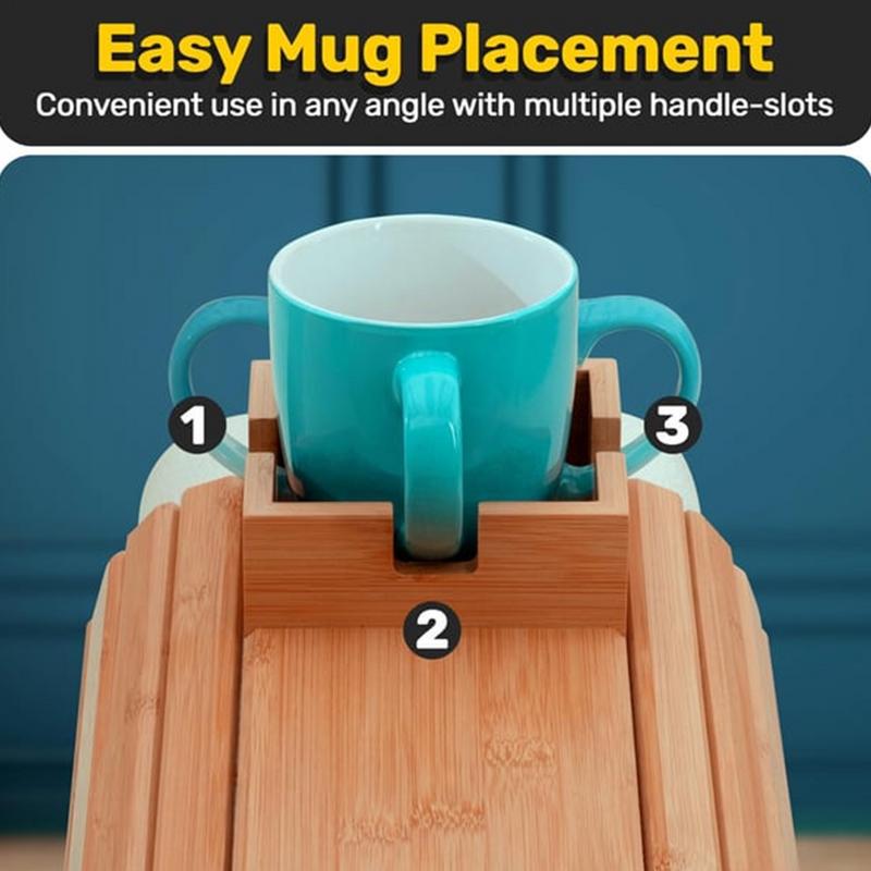 Bandeja para brazo de sofá, bandeja de madera para taza de sofá, Clip para brazo en mesa auxiliar, posavasos antideslizante para bebidas, organizador para el hogar para bebidas y aperitivos