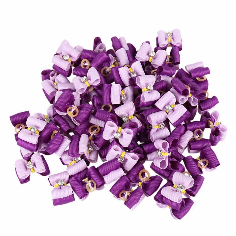 Kleine Hunde Haar BöGen Haustier Welpen Zubehör Yorkshire Für Haustiere Haar Clips Körperpflege Tisch BöGen animaux accessoires chien Stock