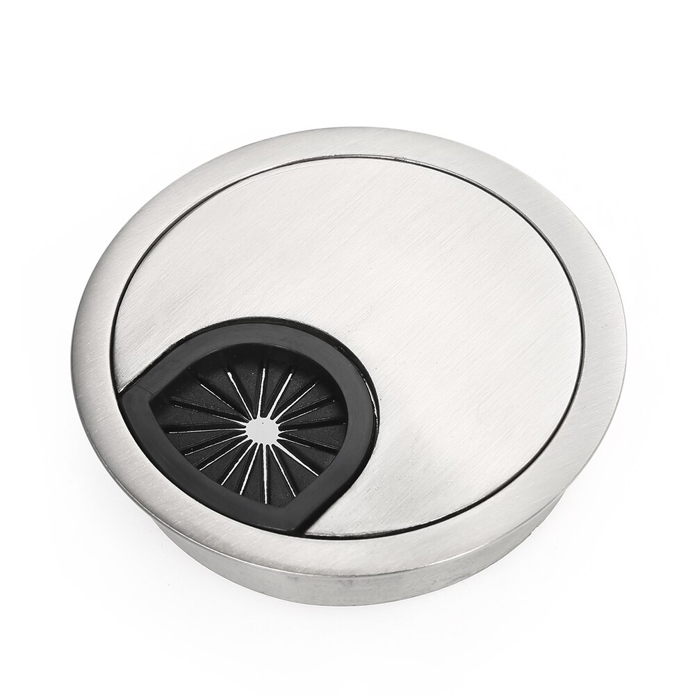 60mm Desk Grommet for Wire Organizer Office Desktop Gromet Zinc Alloy Wire Cable Hole Cover Grommet