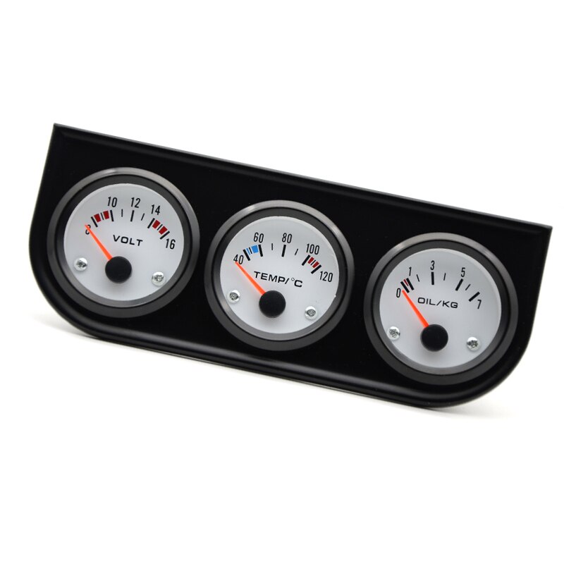 Replacement Triple Gauge Kit Accessories Measuring Set Electrical 52mm