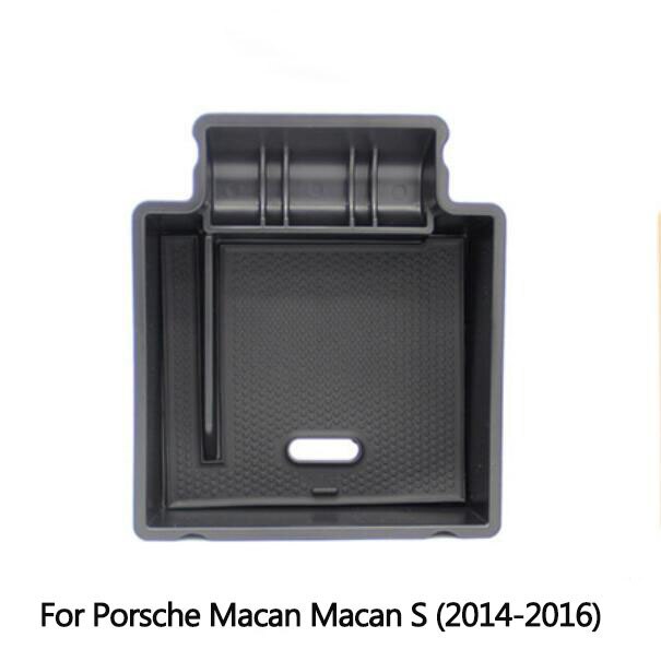 Automobile Armrest Storage Box For Porsche Macan Macan S Center Console Container Storage Organizer Accessories: For Macan 2014-16