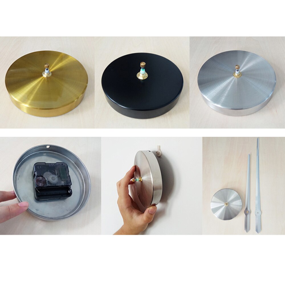 Oversized Number Wall Decorative Acrylic Golden Wall Hanging Clock DIY Home Decor Metal Clock Room Decoration without Battery