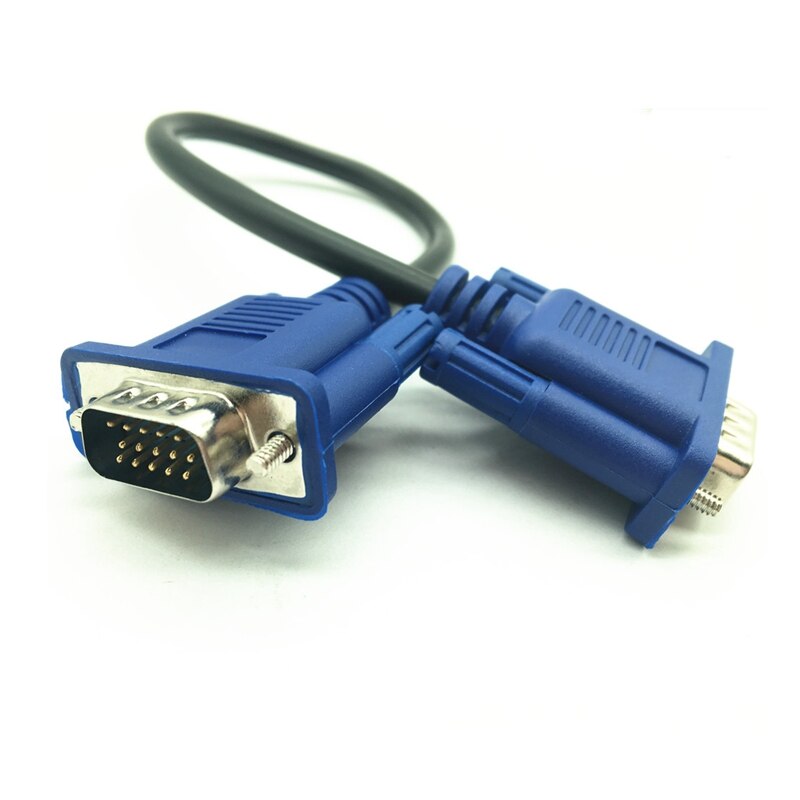 Câble VGA mâle vers mâle, de , pour écran d'ordinateur et tv, câble court de 0.3m/0.5m 30cm 50cm