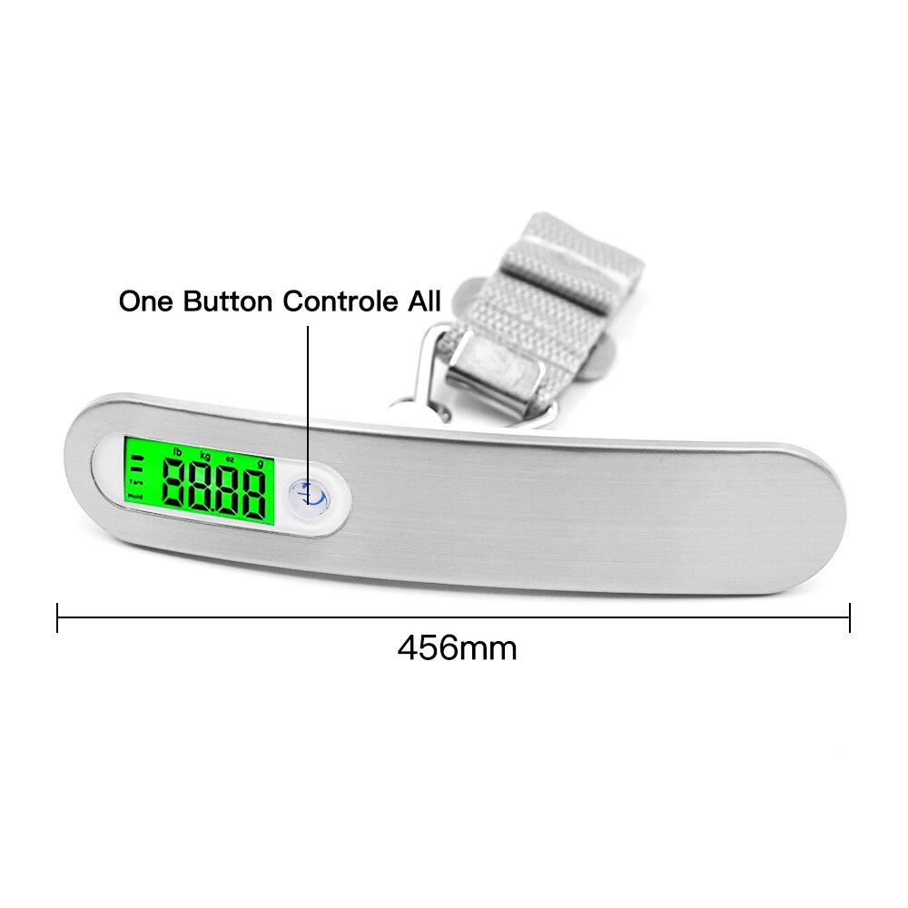 50kg Digital Luggage Scale 10g Portable Electronic Scale Weight Balance Suitcase Travel Hanging Steelyard Hook Scale