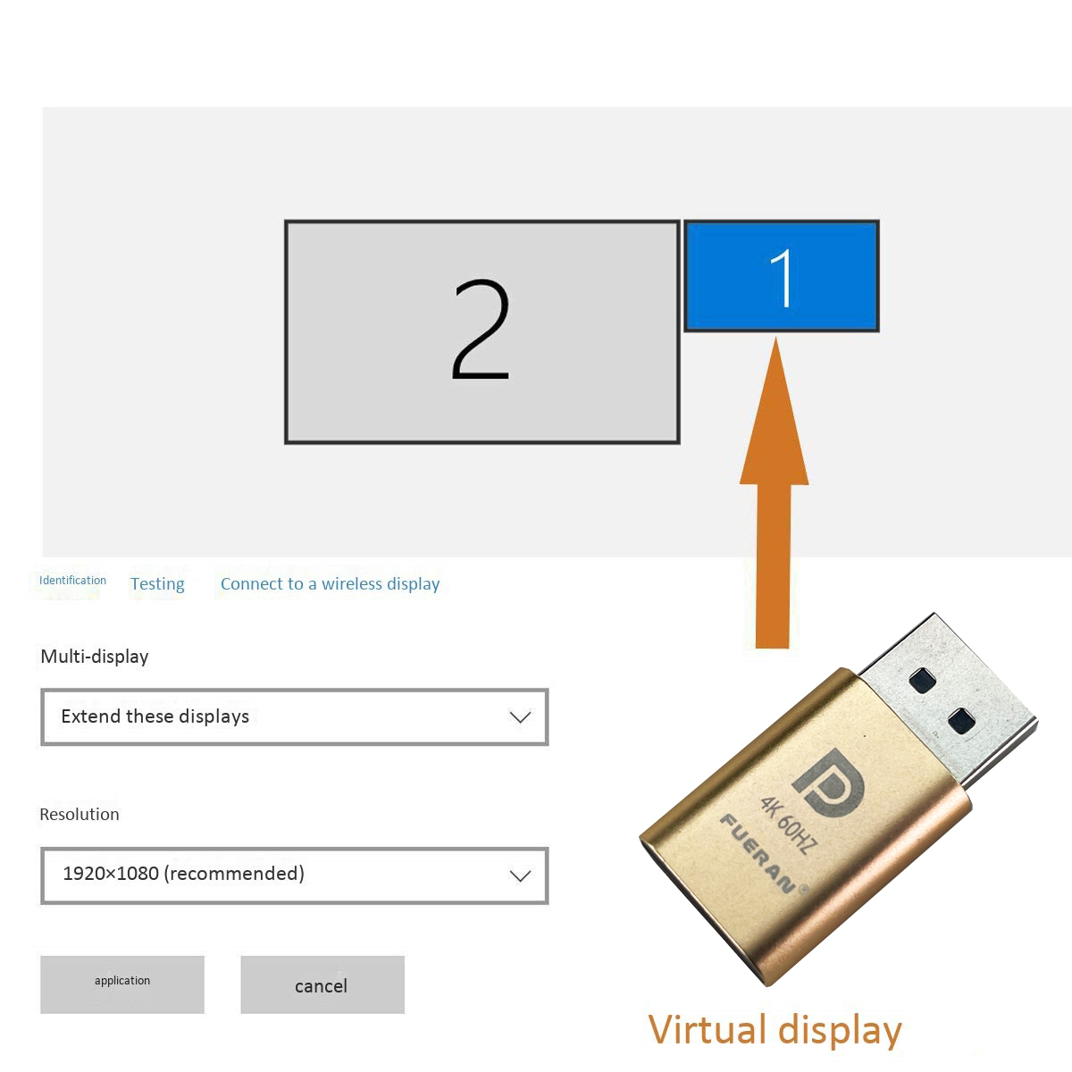DP - DisplayPort Display Emulator EDID Emulator Plug 2K (fit Headless 2560x1600@30Hz) 4K 4096x2160@60Hz Display Port Dummy Plug