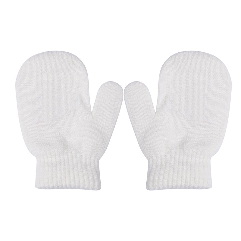 7 Colors Baby Toddler Mittens Gloves Boys Girls Children Solid Winter Warm Protection Gloves: 1