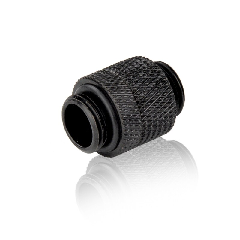 Syscooling DIY chłodzenie wodne z męskiego na męskie złącze miedziane złącze G1/4 gwint na 14mm sztywna rurka: czarny rotary