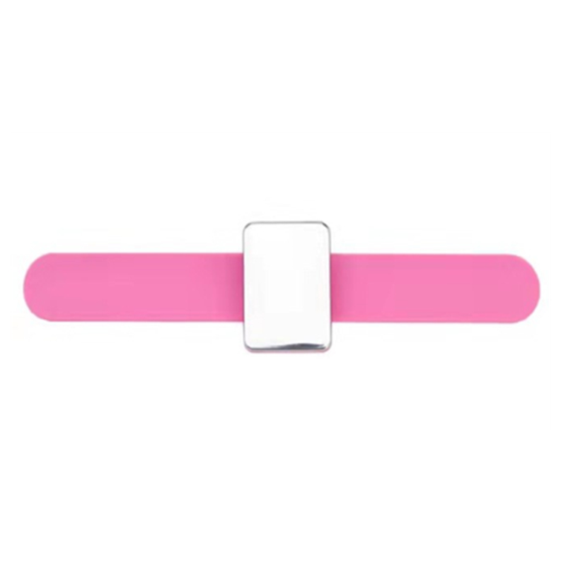 Magnetisk nålepude silikone håndled nålepude sikker armbånd nålepude opbevaring synåle armbånd nåleholder 5 farver: Lyserød