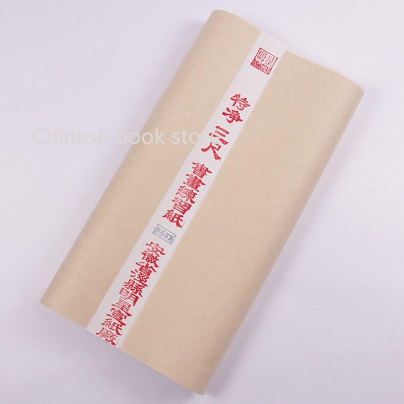 Papier de riz cru chinois blanc pour peinture à l&#39;encre de chine pinceau de calligraphie chinoise papier xuan-100*50 cm, 100 pièces/sac