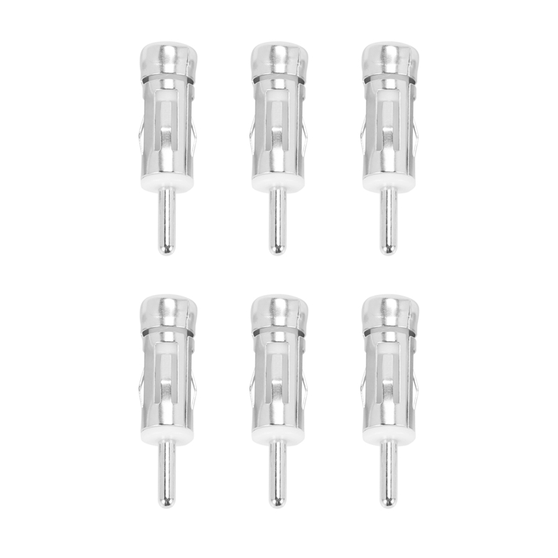 Car Stereo Radio Male Antenna Aerial Adaptor ISO to DIN 6 Pcs: Default Title
