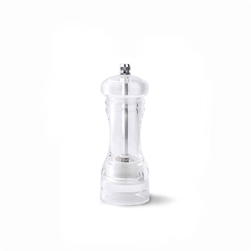Pepper Grinder Acrylic Adjustable Coarse Salt Mill Grinding Transparent Manual Grind Bottle Tool Kitchen Accessories: 5 inch