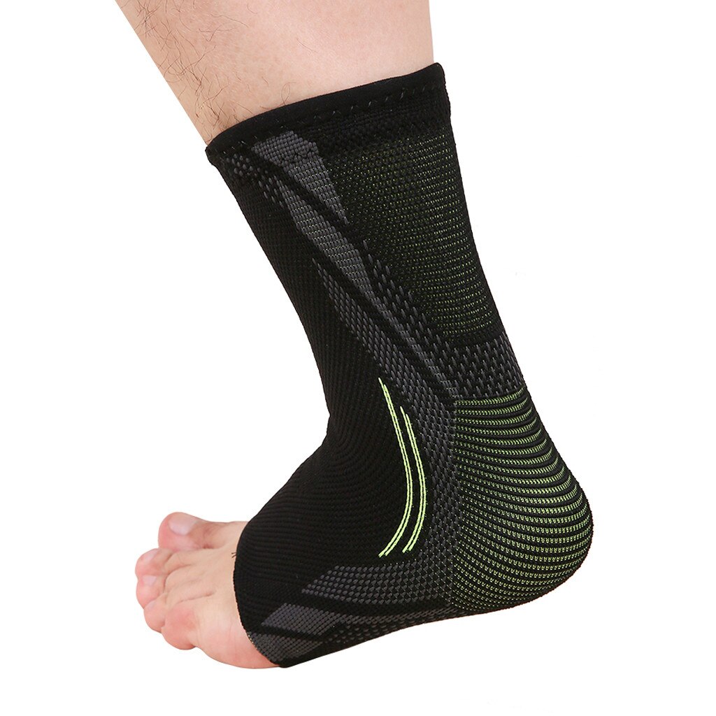 1Pc 3D Sport Ankle Brace Protector Compressie Enkel Ondersteuning Pad Elastische Nylon Strap Brace Voor Voetbal Basketbal Fitness S/M/L