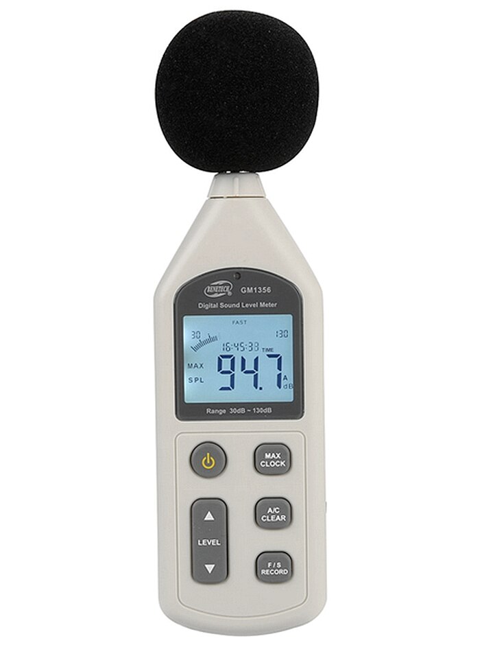 GM1356 decibel tester, High precision noise tester, digital sound level meter, noise detector.