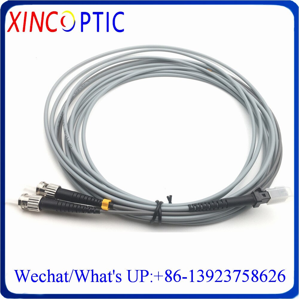 1/2/5/10/15/20M MM OM1 62.5/125 3.0mm Duplex ST-MTRJ Twin Armored MTRJ to STUPC Fiber Optic Patch Cord Cable Connector