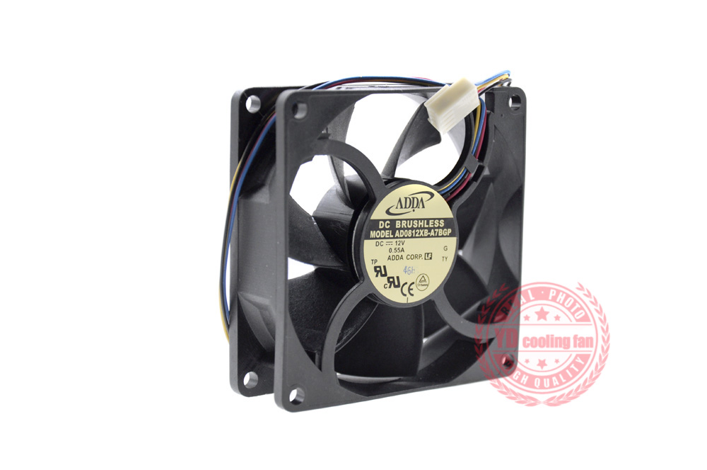 Adda AD0812XB-A7BGP 8025/12V Hoge Lucht Volume Pwm Snelheid Koelventilator