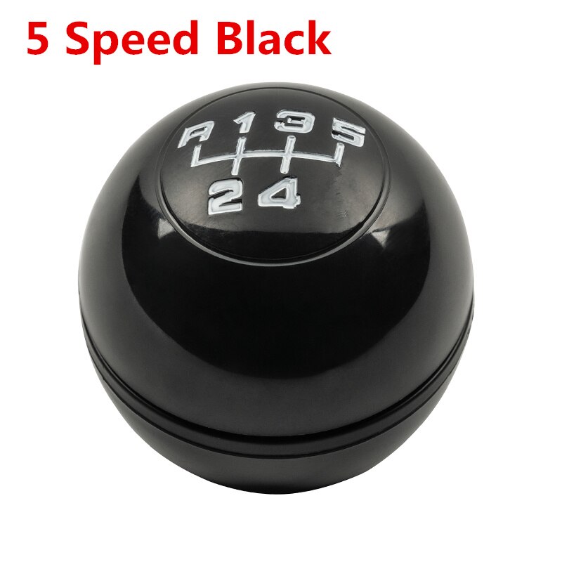 5/6 Speed Chrome Black Car Gear Shift Knob Shifter Lever for Alfa Romeo Giulietta: 5 Speed Black 