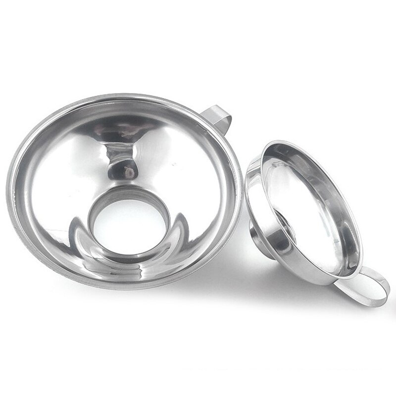 Strumenti per filtro a tramoggia a imbuto a bocca larga in acciaio inossidabile a imbuto da 1pc