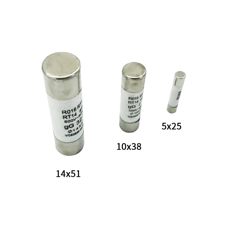10 stk hurtigblåst keramisk sikring 14*51mm sikring 250v 1a 2a 3a 4a 6a 8a 10a 16a 20a 25a 32a 63a