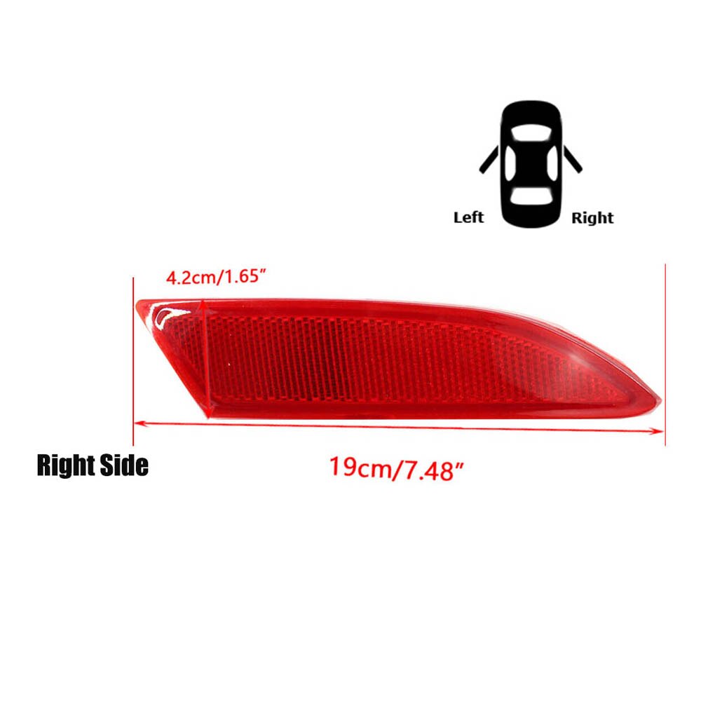 Right Passenger Side Rear Bumper Reflector Fit for Ford Focus BM51515BOAE