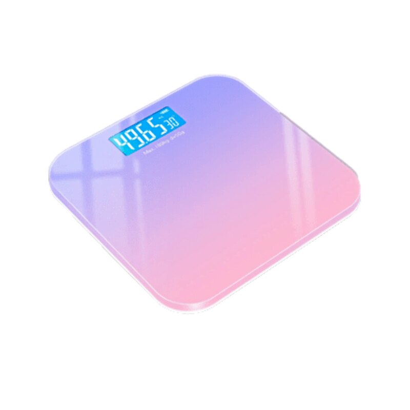 Smart Electronic Scales Bluetooth Mobile Phone Interconnection Bathroom Scales LCD Displays Human Health Monitors: Violet
