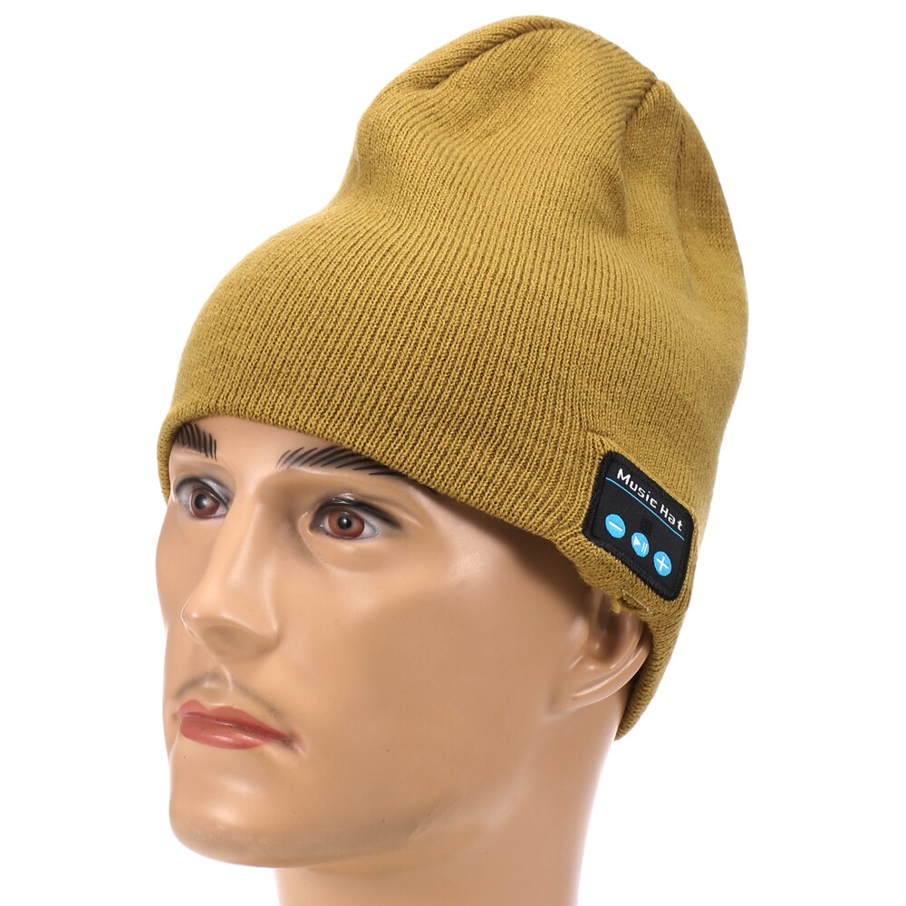Bluetooth Beanie Hat Women Men Wireless Music Hat Winter Hat for Outdoor Sports Hiking Camping Running