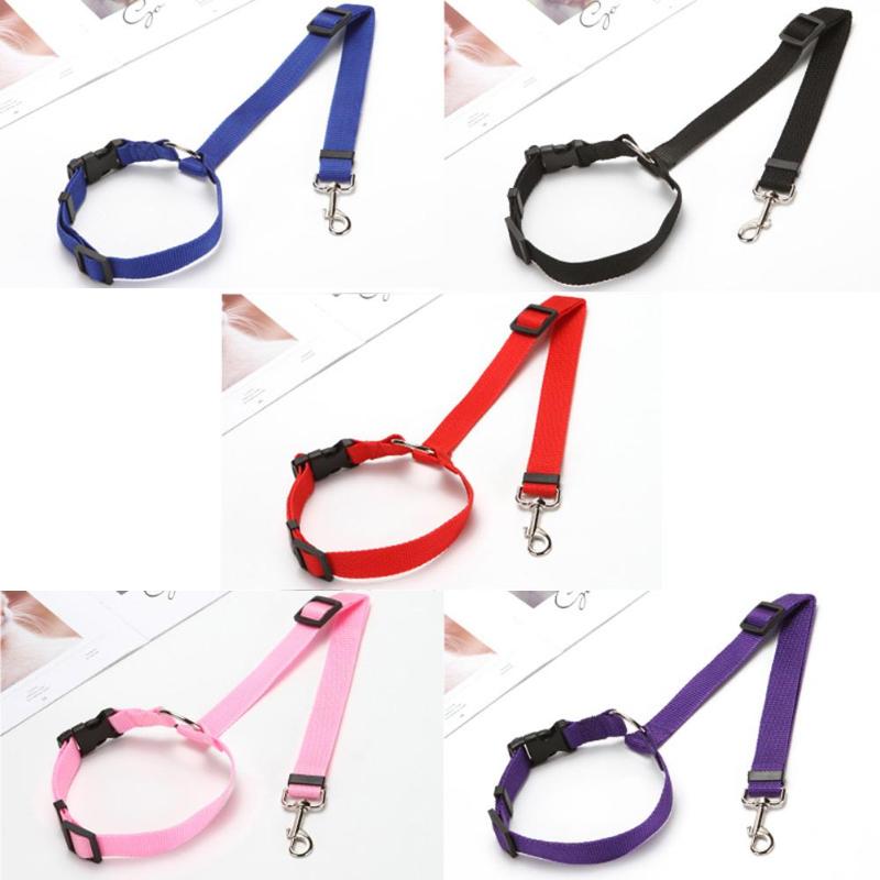 Verstelbare autogordel voor huisdieren, autogordel voor huisdieren, veiligheidsgordel voor huisdieren (diameter 2.5cm.  bestellingen geven individuele verpakking aan)