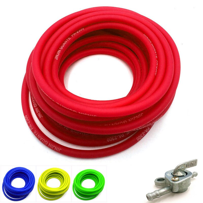 Tubes pour huile de carburant, 3 mètres, 5M, 10M, jaune, vert, rouge, bleu, pour moto, dirt bike, pit bike, ATV, monkey bike, motocross, scooter