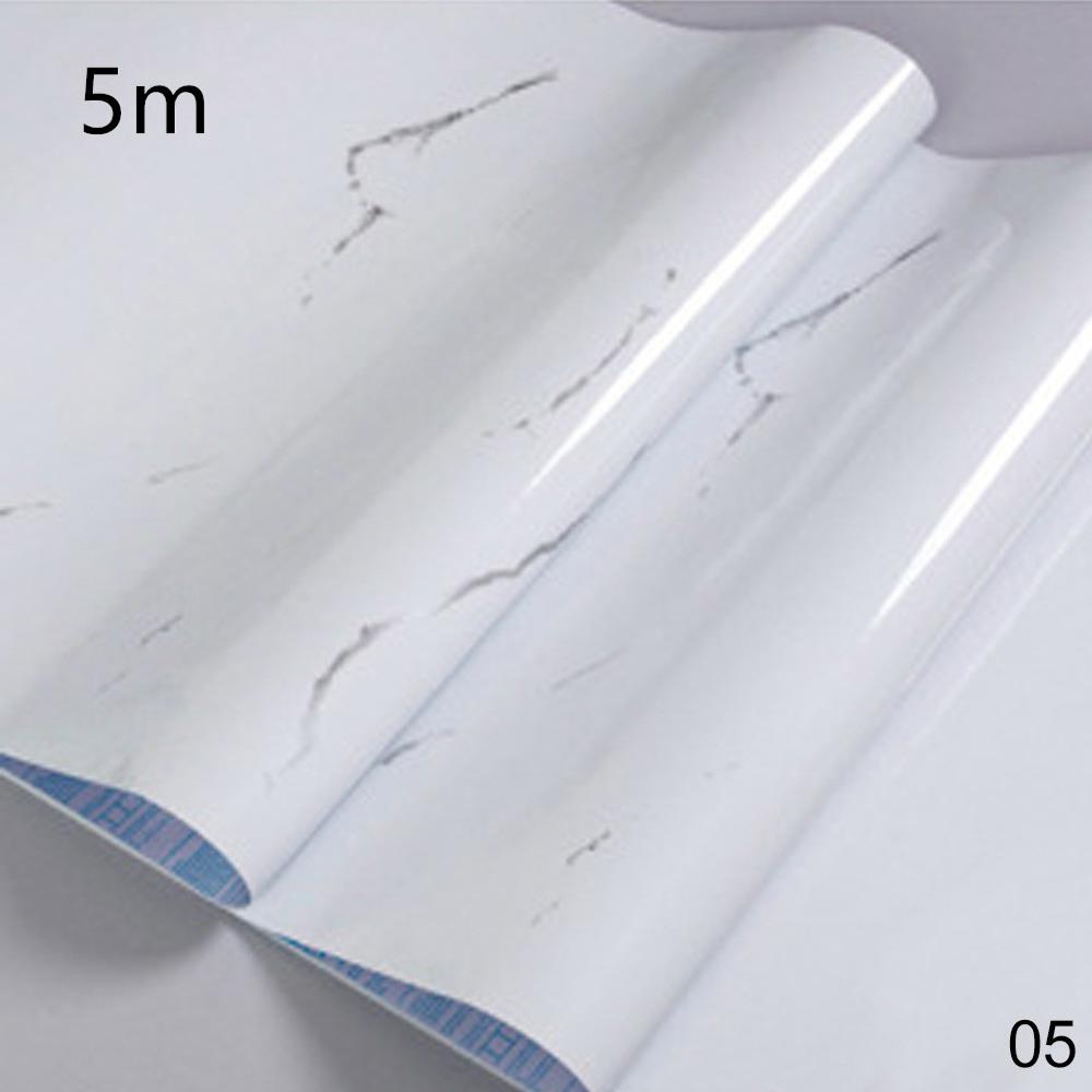 3m og 5m/ ruller selvklæbende marmor vinyl anti lampe sort tapet møbler dekorative vandtætte køkken backsplash klistermærker: 05 5m
