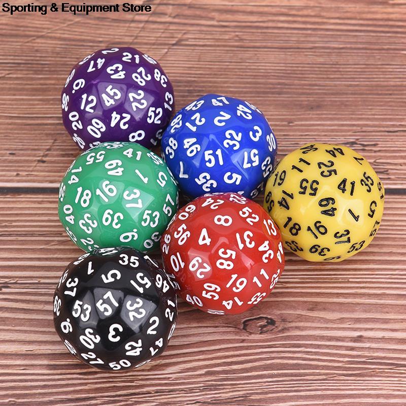 1Pcs 60 Face Dice For Game Polyhedral D60 Multi Sided Acrylic Dice For TRPG Game Lovers