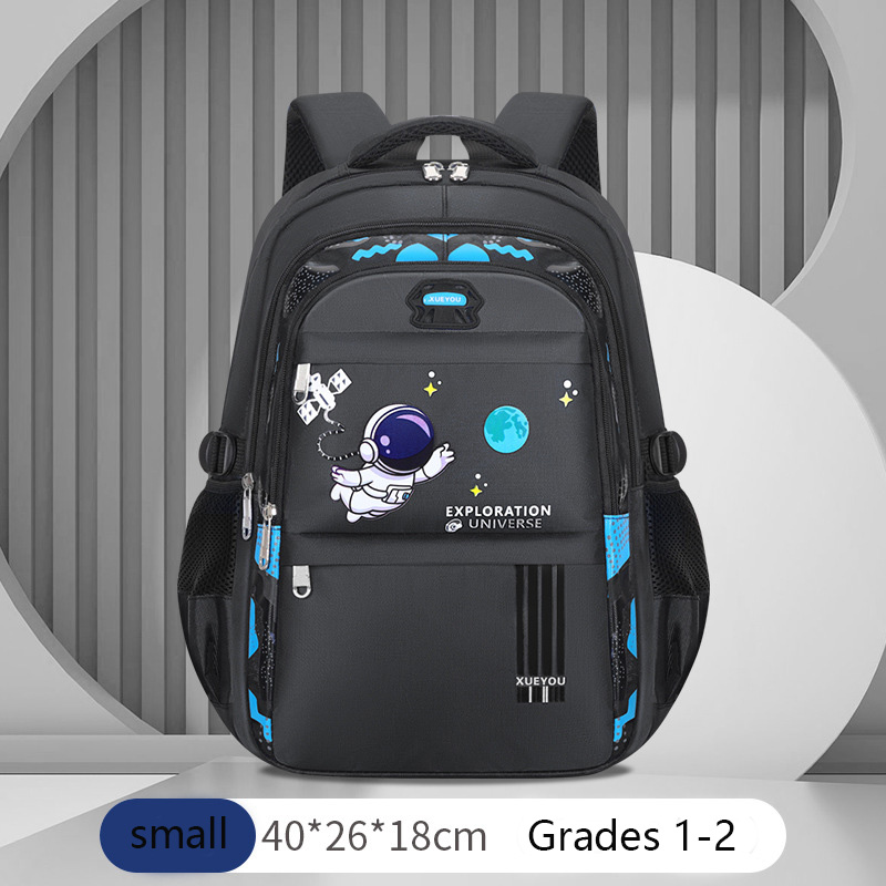 Mochila para chico de 2 a 16 años, mochilas escolares para niños, Mochila escolar de astronauta, bolsa de libros impermeable para niño de primaria, Mochila Infantil: Azul