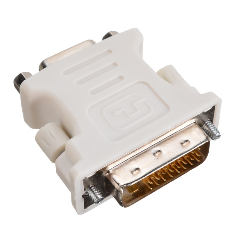 Mayitr 1pc 24+1 pin dvi-d han  to 15 pin vga hun adapter dvi-d til vga video konverter til pc laptop