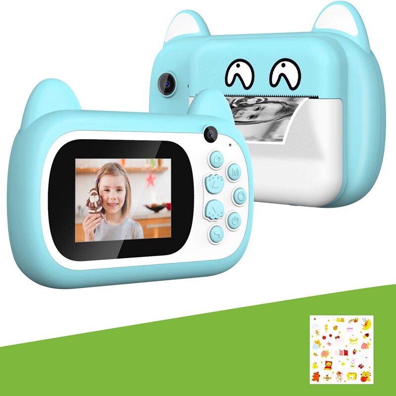 720P Instant Print Camera, Kids Digital Instant Camera Lanyard Video Camcorder, Camera Voor Jongens En Meisjes