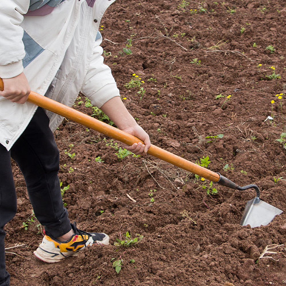 Punta de azada de deshierbe, pala de tracción, herramienta de Agricultura, plantación de verduras, artefacto de Furrow triangular, rastrillo de tierra suelta