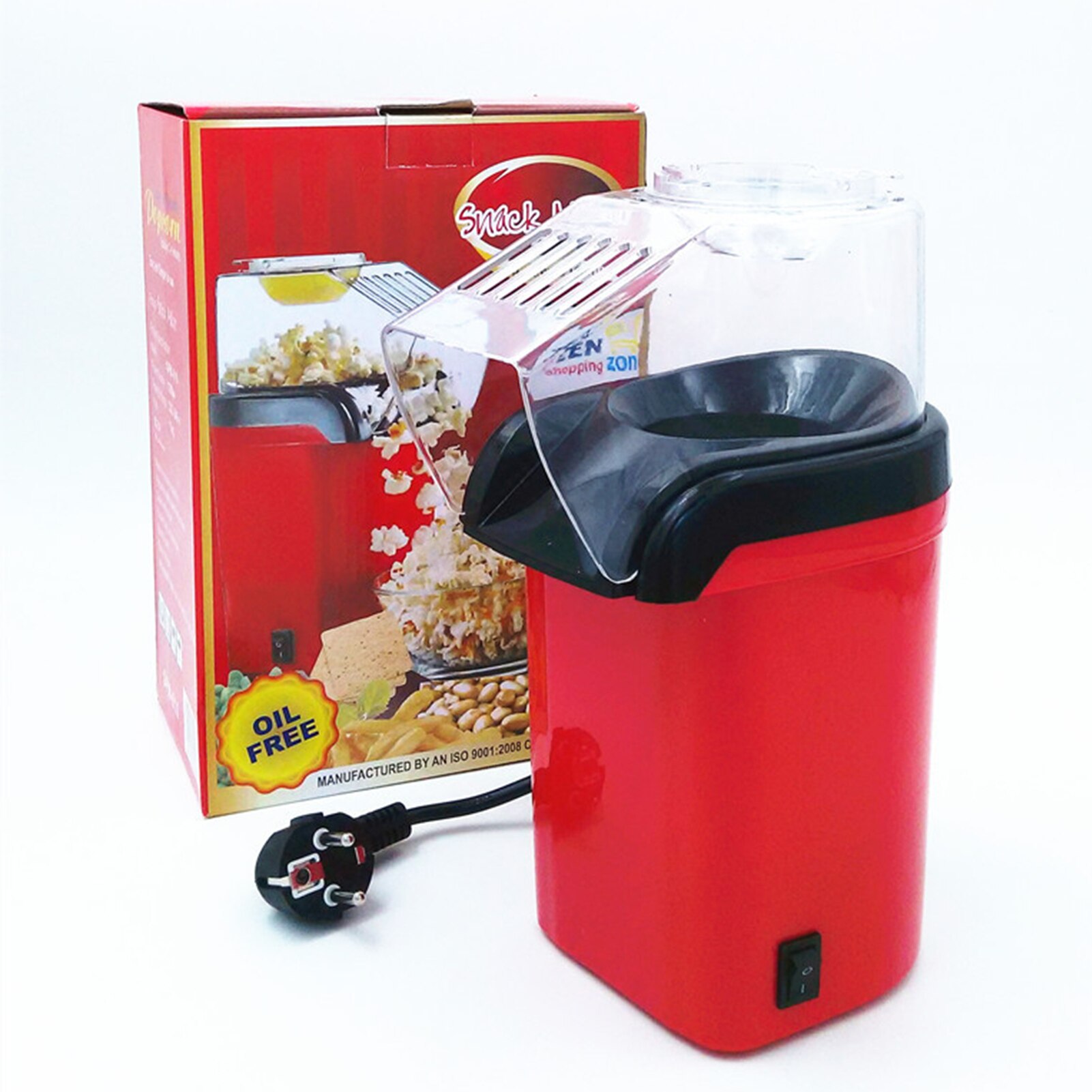 1200W Popcorn Popper Popcorn Maker Elektrische Popcorn Machine Geen Olie Nodig Voor Thuis Familie Kids