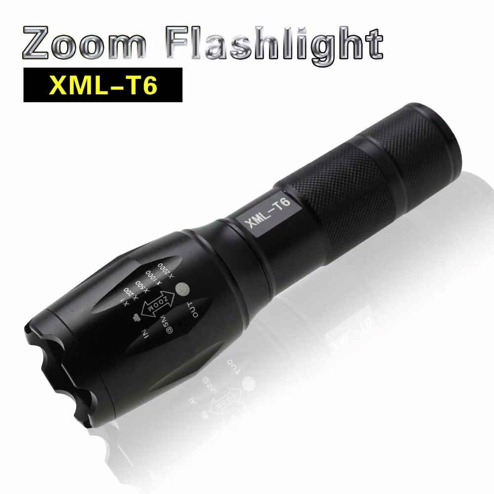 XML-T6 LED Taschenlampe Hohe Lumen Lange Bestrahlungsabstand LED-taschenlampe tragbar Notbeleuchtung Einsatz 18650 AAA Batterie