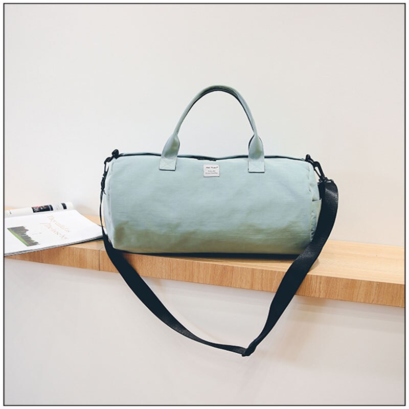 Top nylon sporttassen voor dames, fitnesstassen voor dames, yogatassen voor dames, schoudertassen, luxe reistassen, tas  xa507wd+: Is groen